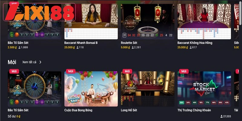 Casino Lixi88 là nơi hội tụ của các tay chơi chuyên nghiệp